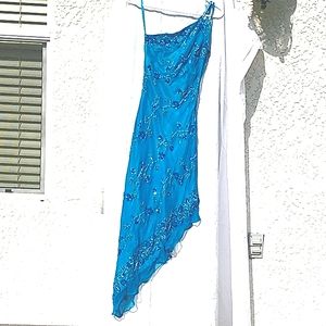 Cache, size 2, teal dress